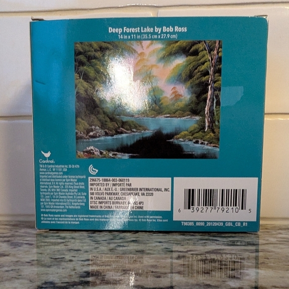 Bob Ross Deep Forest Lake 300 Piece Jigsaw Puzzle Landscape 14 X 11 Complete - Picture 2 of 3